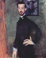 retrato de paul alexander sobre fondo verde 1909 Amedeo Modigliani